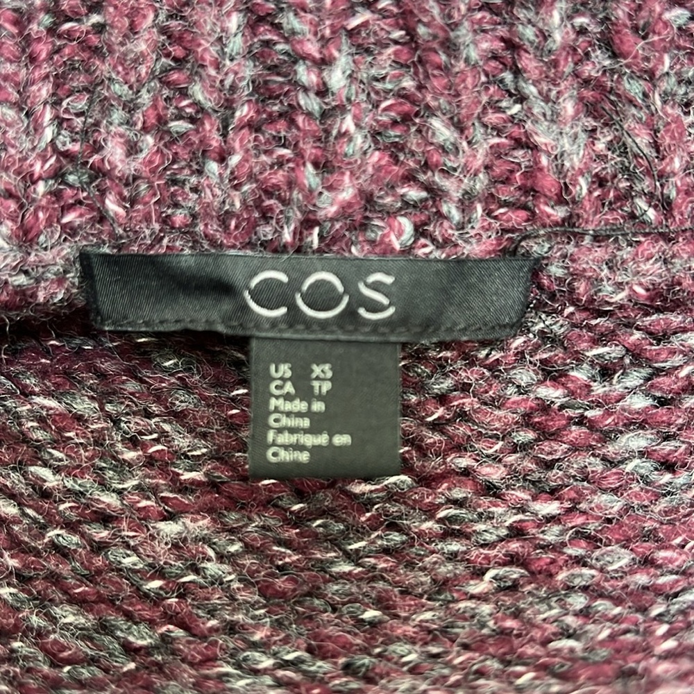 COS purple mixed yarn wool-blend sweater - Picture 4 of 7
